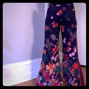 Anthropologie floral pants